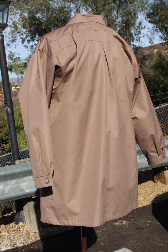 Vintage 60s Brown Trench Coat 14 Regular (Vintage… - image 5