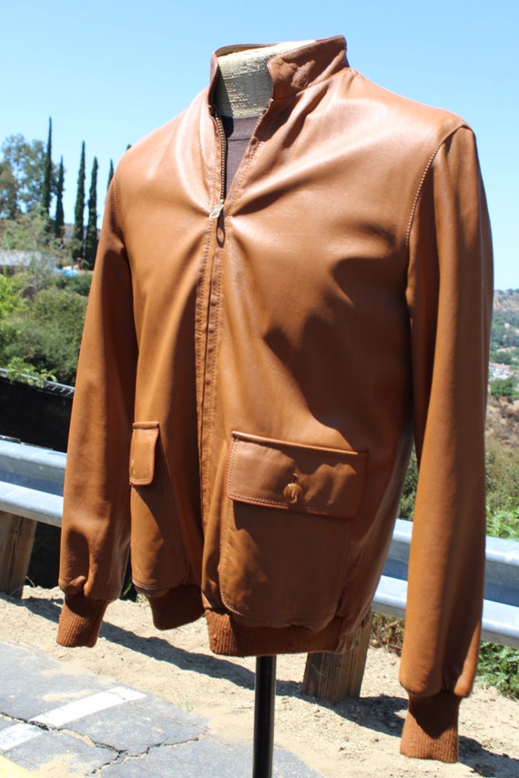 Handmade Italian Vintage Brown Leather Reversible… - image 4