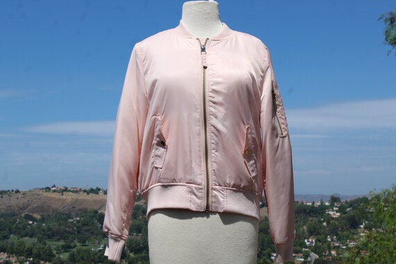 Blush pink bomber jacket hotsell