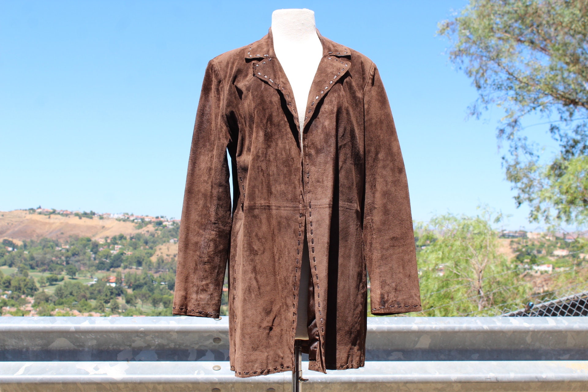 Long Brown Suede Jacket Medium Vintage / 90s / Jones New York - Etsy.de Long Brown Suede Jacket Medium Vintage / 90s / Jones New York - Etsy.de