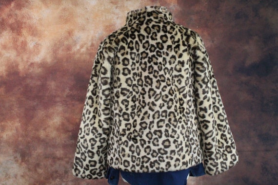 Kid's German Cheetah Faux Fur Vintage Coat 8-10 (… - image 5