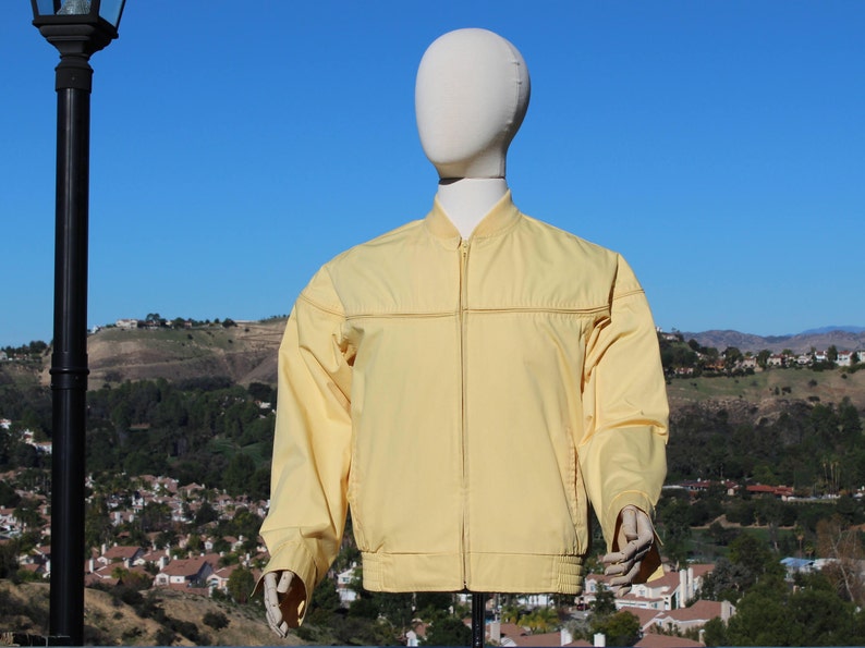 Vintage 60s Yellow College Windbreaker Vintage / 60s image 1