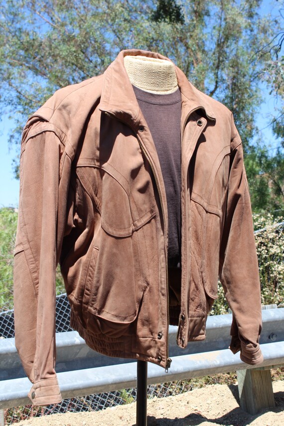 Insulated leather bomber jacket hot sale