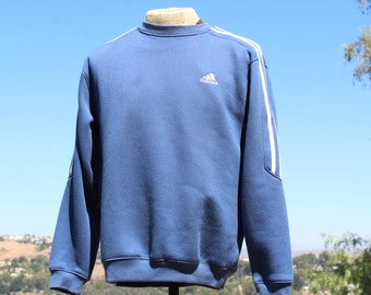 70s Perriwinkle Blue Adidas Pullover Sweater Small (Vintage / 70s / Adidas)