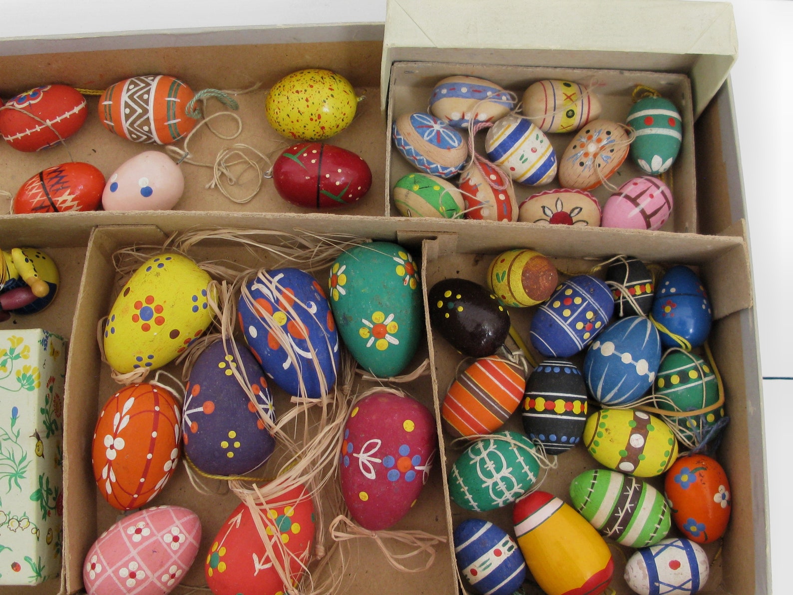 Wooden Easter Eggs Antique Erzgebirge ornaments 48 eggs and Etsy