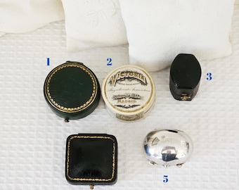 Antique tiny collectible boxes