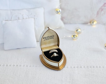 Antique Art Deco double ring box