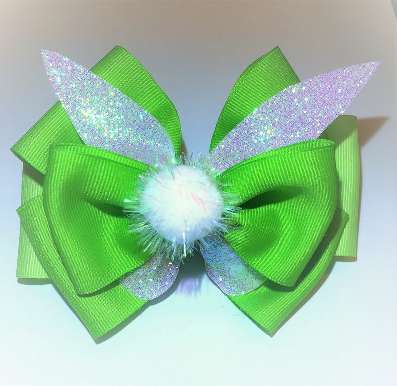 Tinker Bell Hair Bow image 1