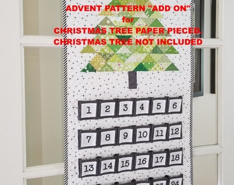 Patrón de calendario de Adviento "complemento" (patrón de árbol de Navidad NO incluido)