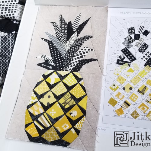 pineapple paper piecing