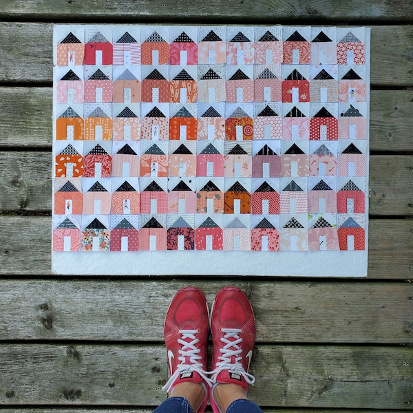 MINI HUISBLOK Foundation Paper Piecing-patroon