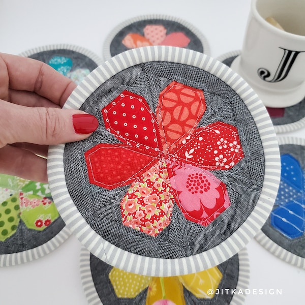 Jewel Coaster Foundation Paper Piecing Pattern