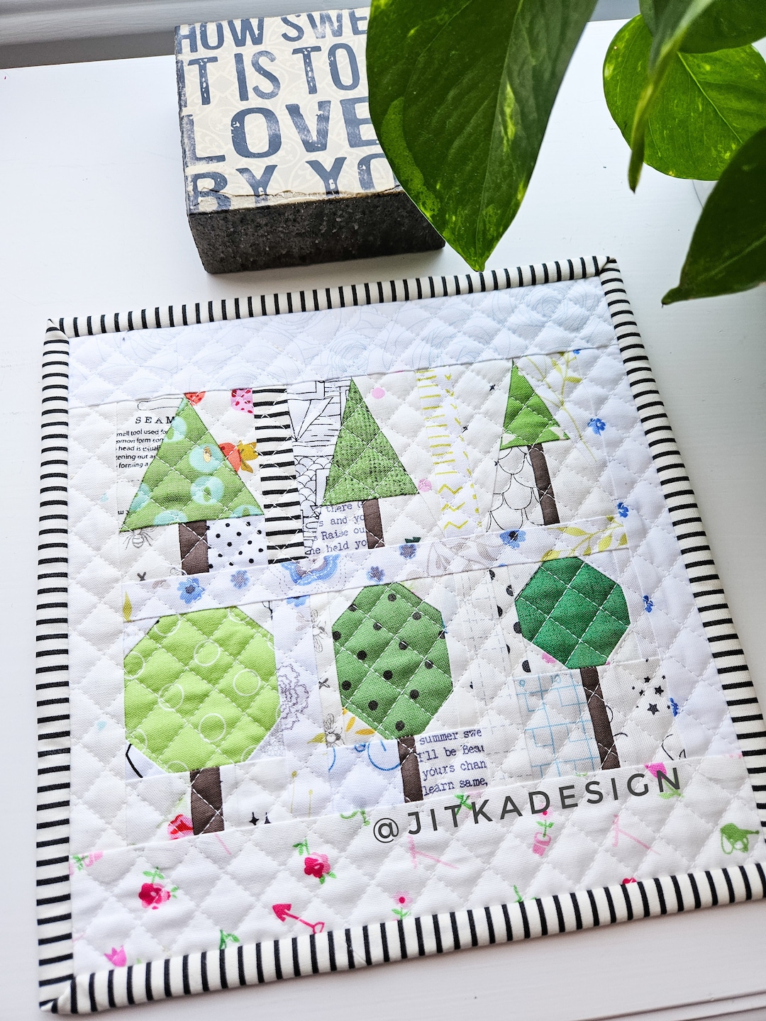 MINI TREE BLOCK Foundation Paper Piecing Pattern/template - Etsy