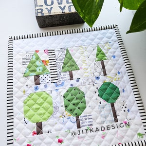 MINI TREE BLOCK Modello/modello di carta per patchwork di fondazione