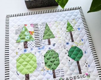 MINI TREE BLOCK Foundation Paper Piecing Muster/Vorlage