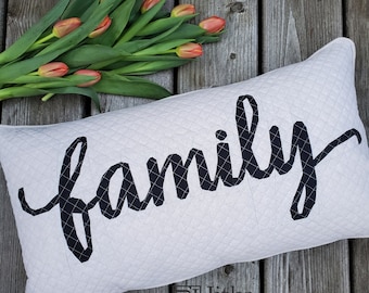 Family Script Foundation Paper Piecing Pattern