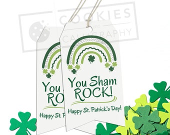 You ShamROCK St. Patrick's Day Gift Tags | Printable PDF Download
