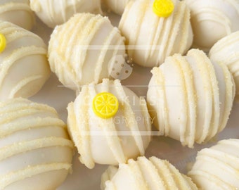 Lemon Velvet Cake Balls Recipe: Digital Baking Recipe (Printable)
