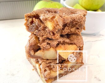 Apple Pie Blondies Recipe: Printable Digital Download