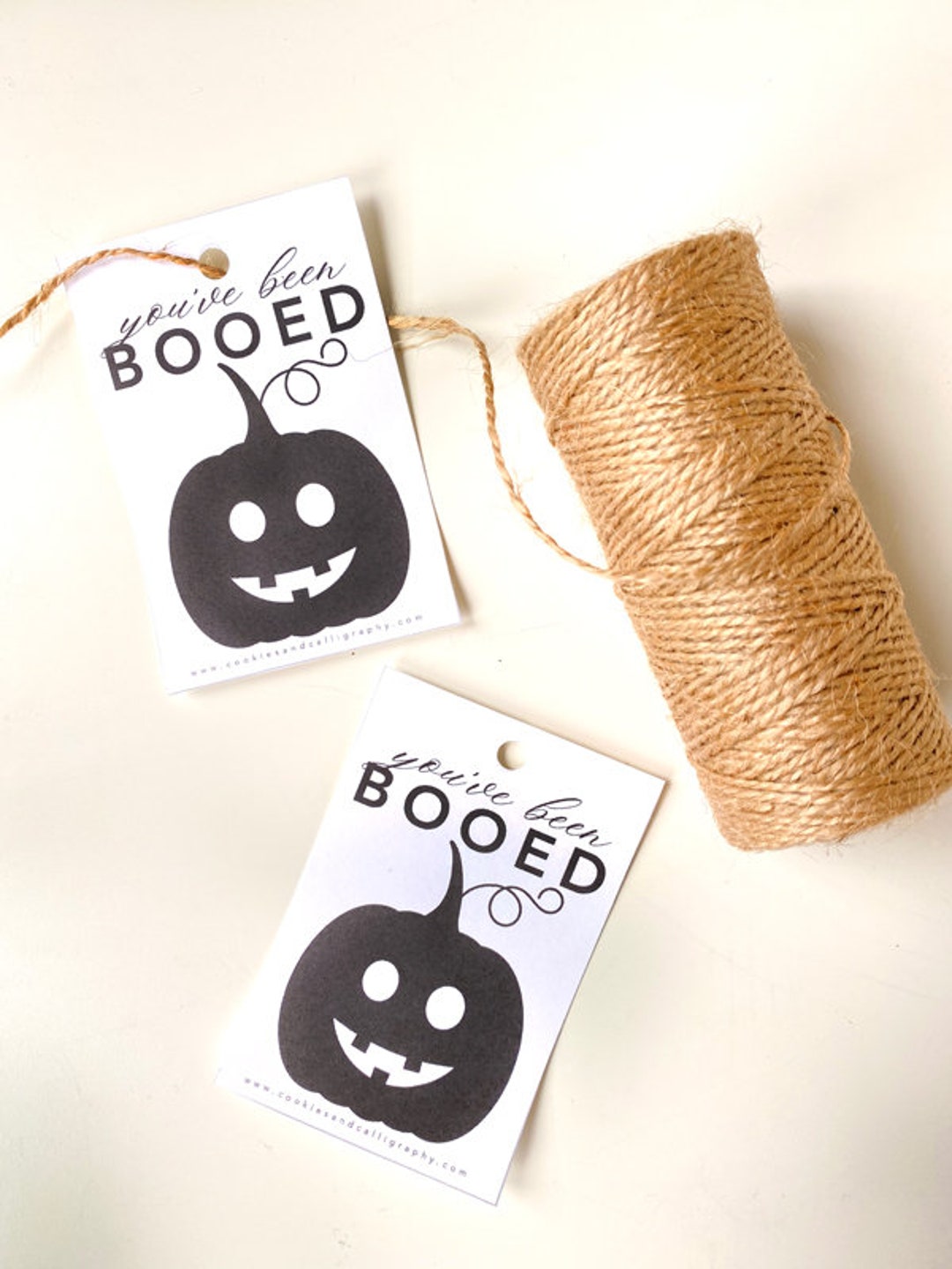 You've Been Booed Happy Halloween Gift Tag Set | Printable PDF Download ...