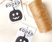 You've Been Booed Happy Halloween Gift Tag Set | Printable PDF Download