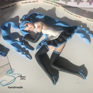 MIKU HATSUNE doll handmade in modelingclay