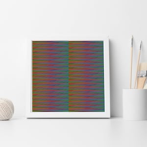Original art print: Untitled No. 2, after Carlos Cruz Diez&#39;s art print of the Caracas Maiquetia Airport floor tile