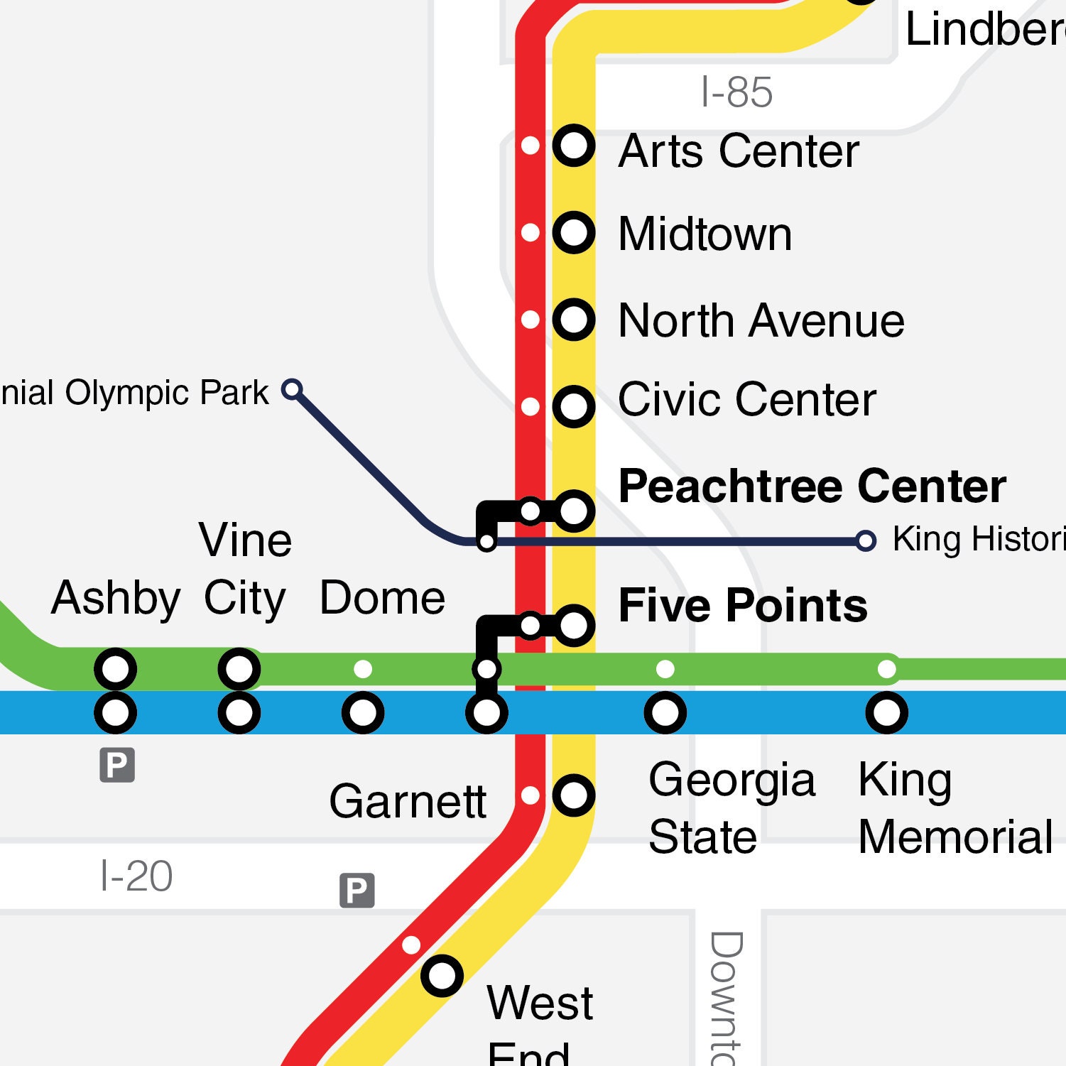 Marta Rail Map