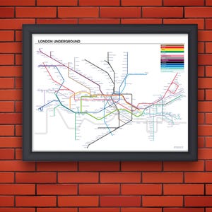 London Underground Tube Map - original art print/poster