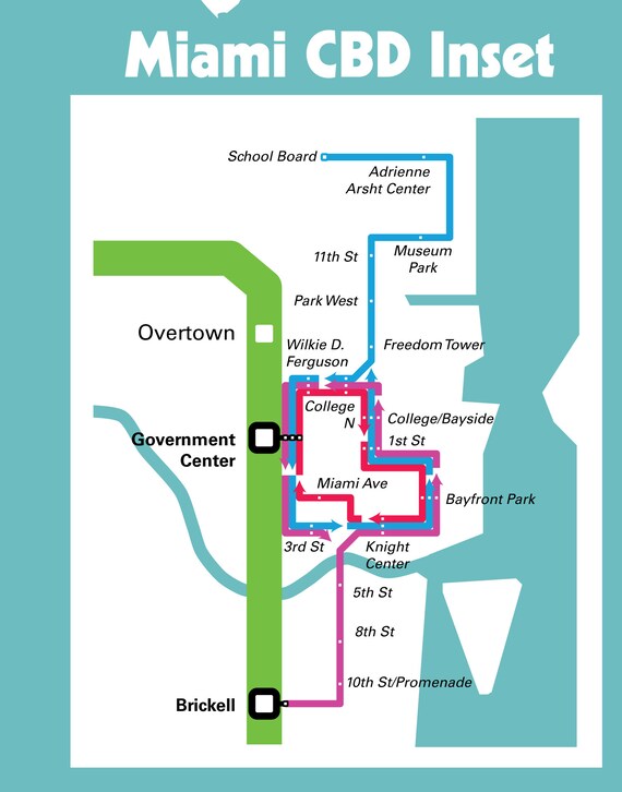 Miami Dade Metro Bus Route Map