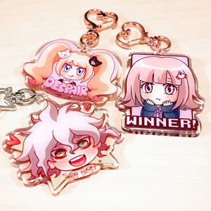 Danganronpa Acrylic Charm: Anime Kawaii Keychain