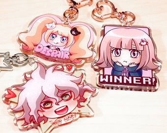 Danganronpa Acrylic Charm: Anime Kawaii Keychain
