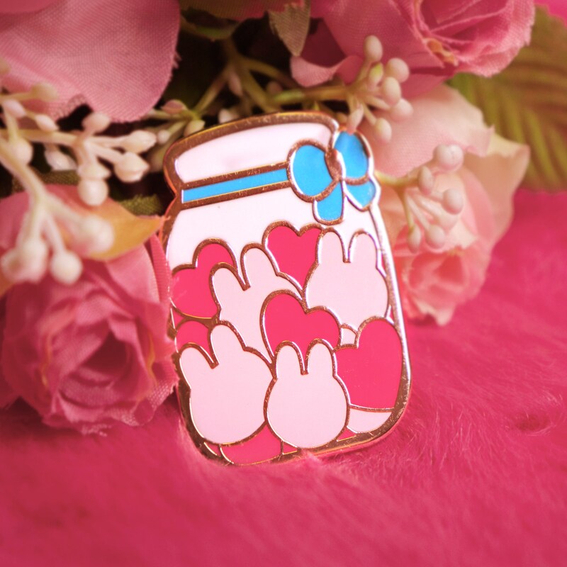 Bunny Enamel Pin - Etsy