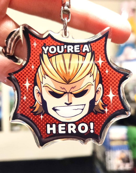 My Hero Academia Shota Aizawa Eraserhead Keychain Charm Button Pin Boku no BNHA