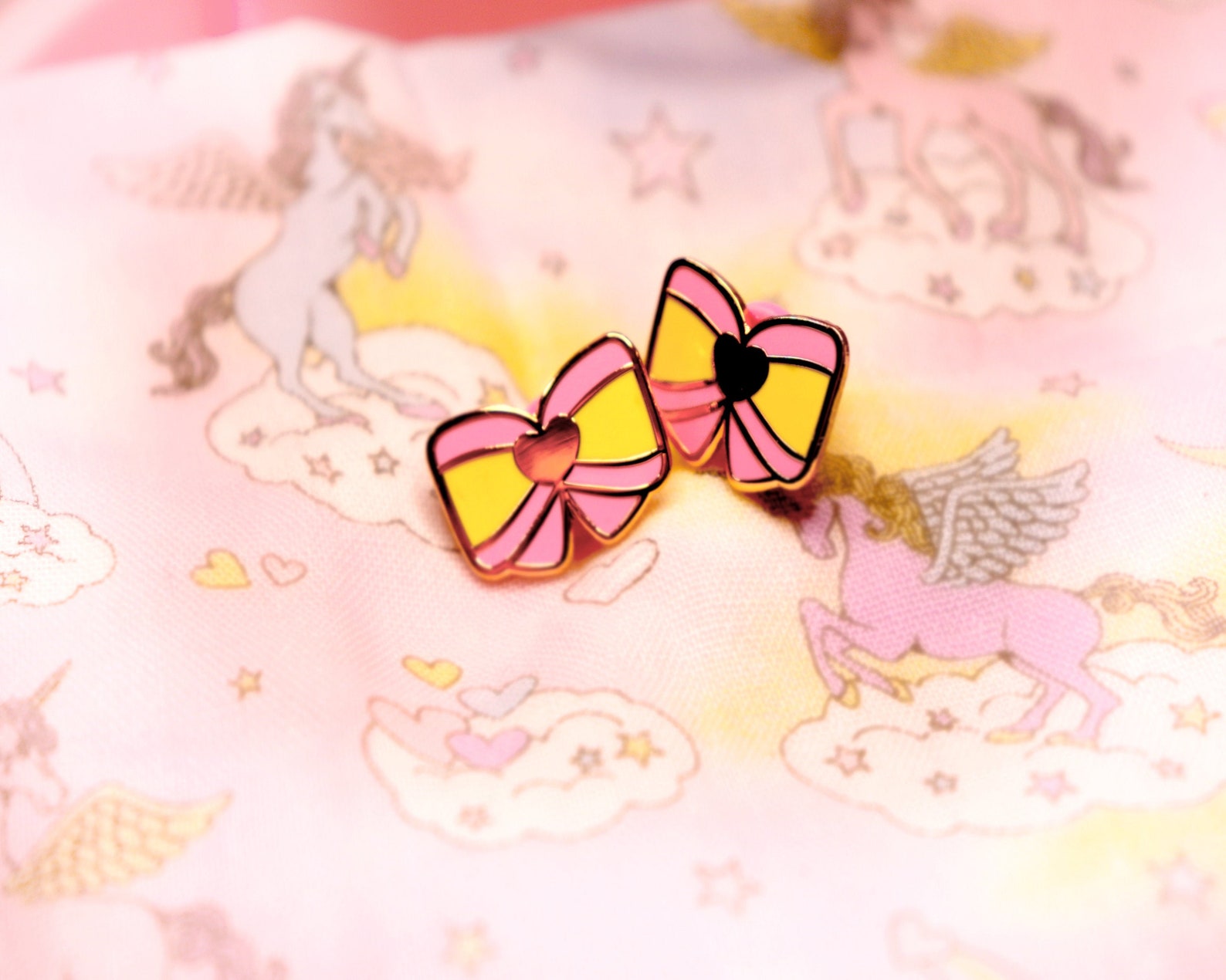 Ribbon Enamel Pin Kawaii Enamel Pins Lapel Pin Badge | Etsy