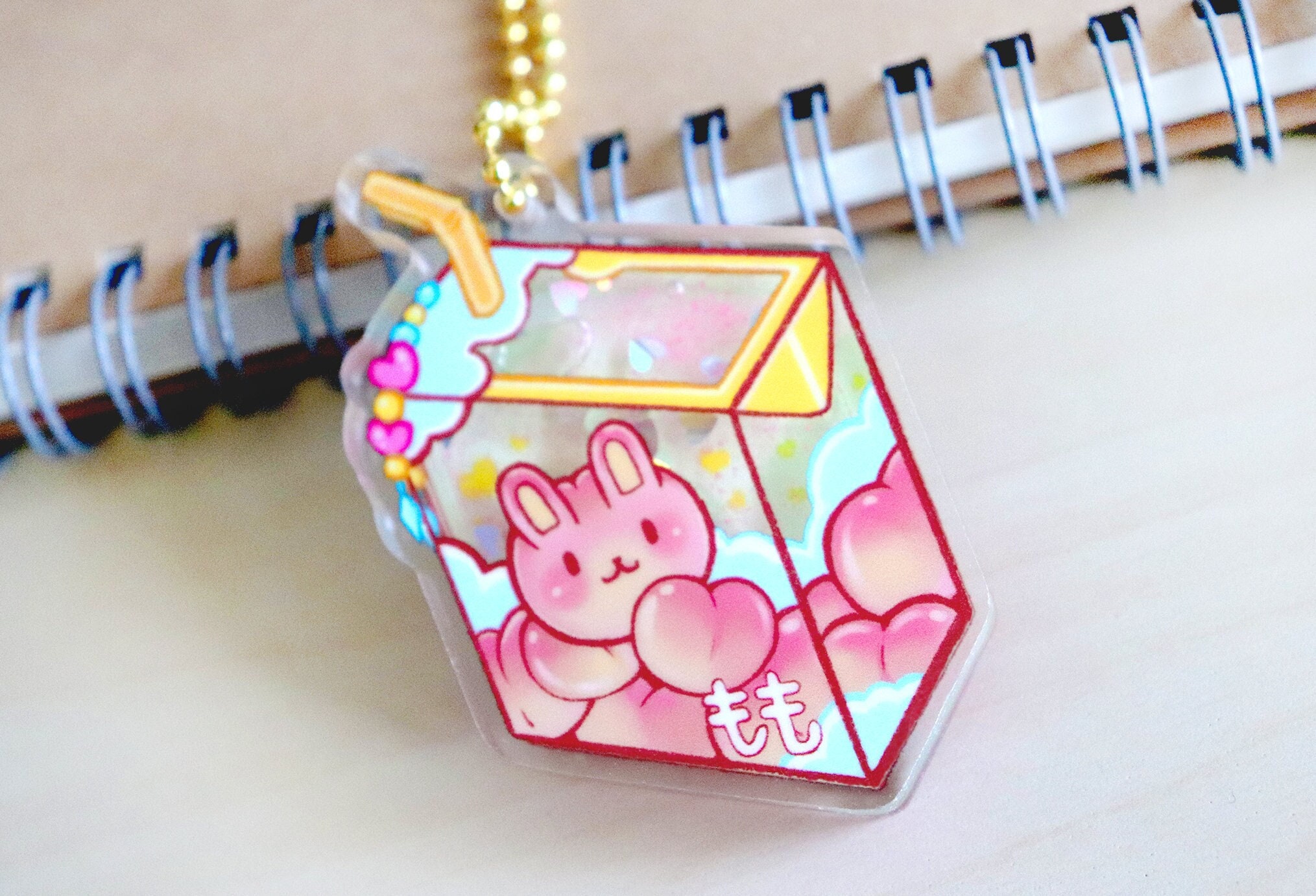 Lovely Peach Milk Key Chain PN2868  Cute keychain, Keychain, Kawaii  accessories