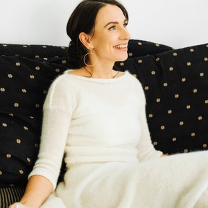 Off white  mohair and bridal sweater, mohair white pullover, sweater, mohair silk pullover, wedding white mohair sweater