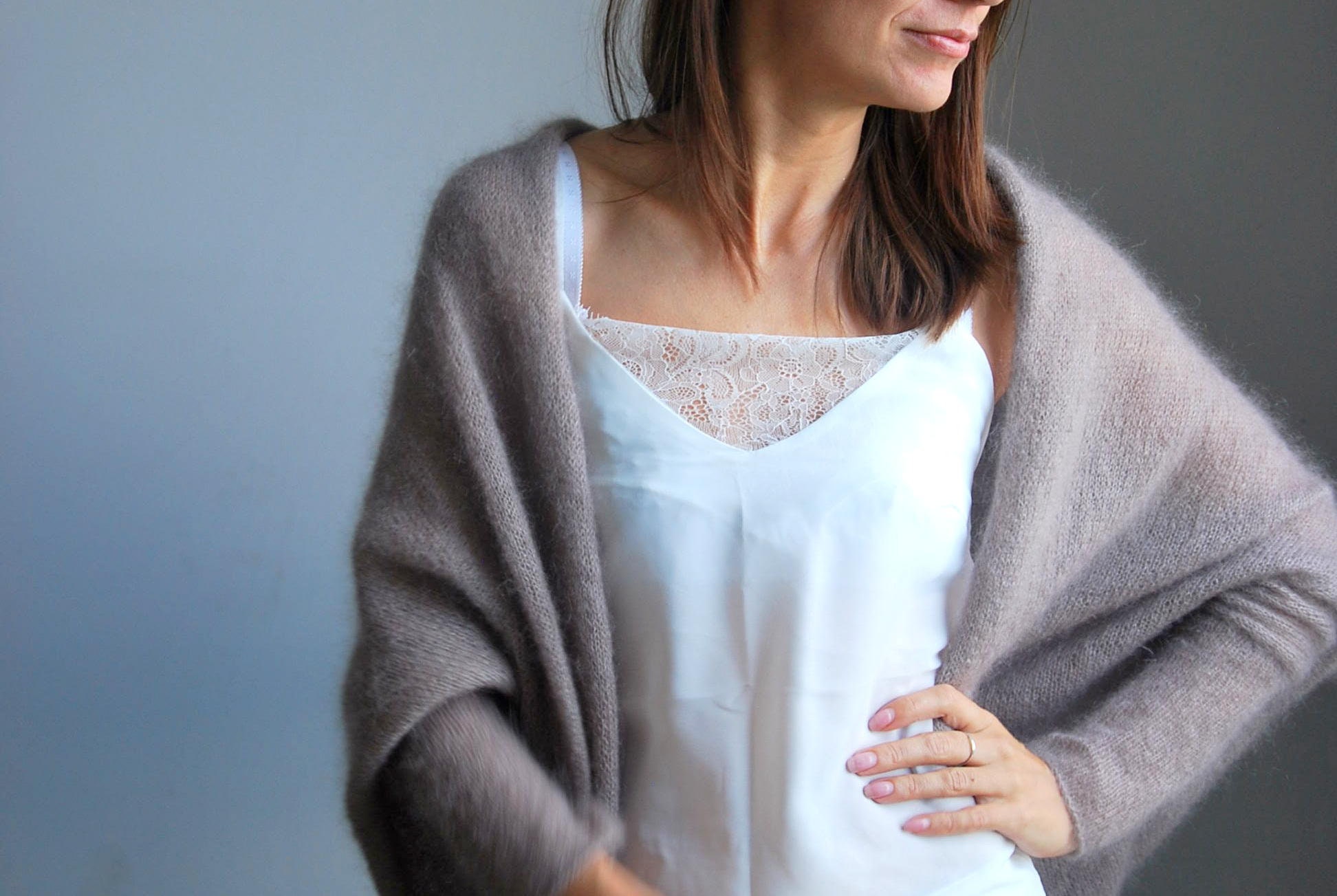 Bridal Cardigan Wedding Sweater Mohair 