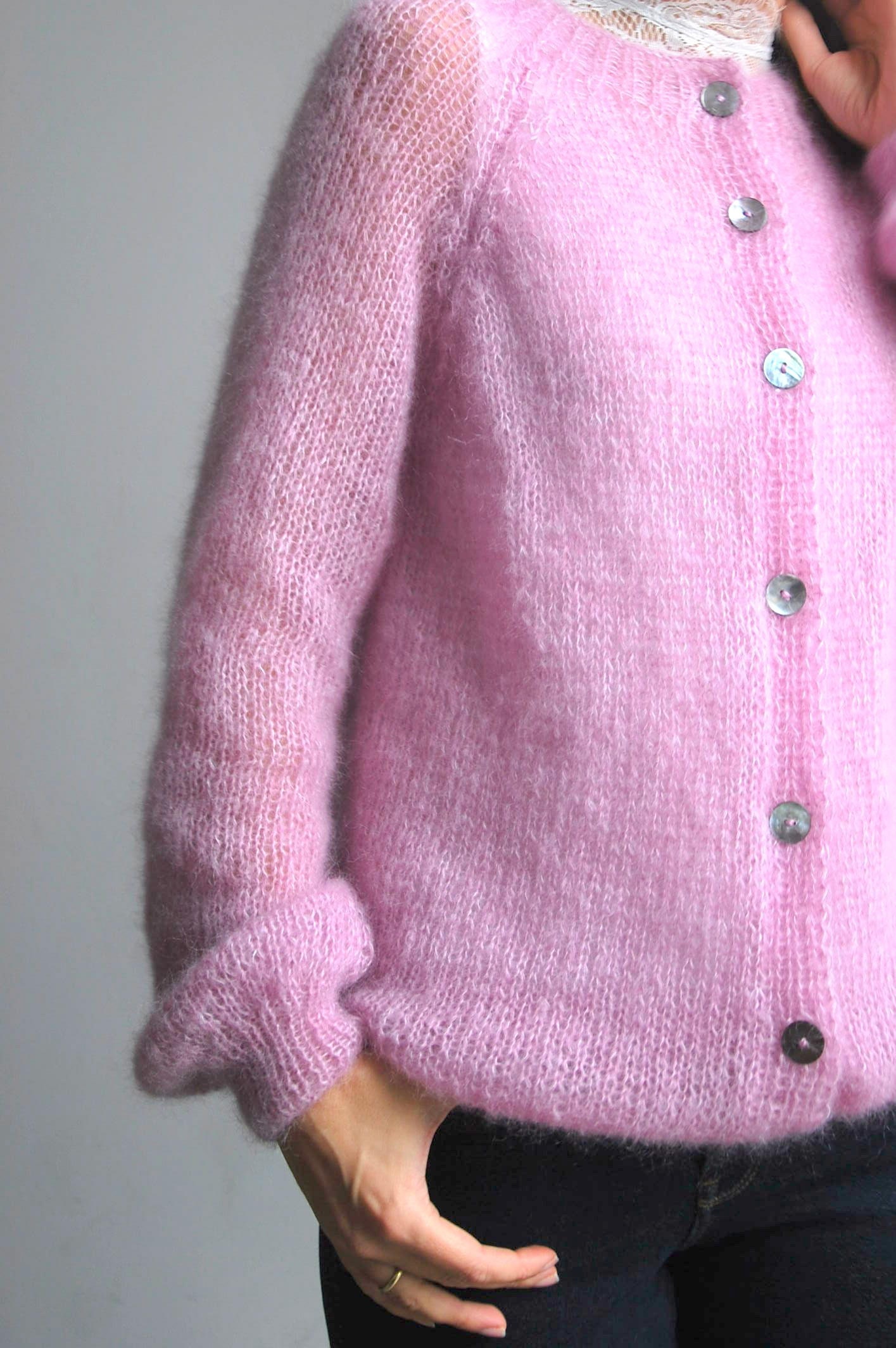 【THE TOE】Parasol mohair cardigan pink THE TOE】Parasol mohair cardigan pink