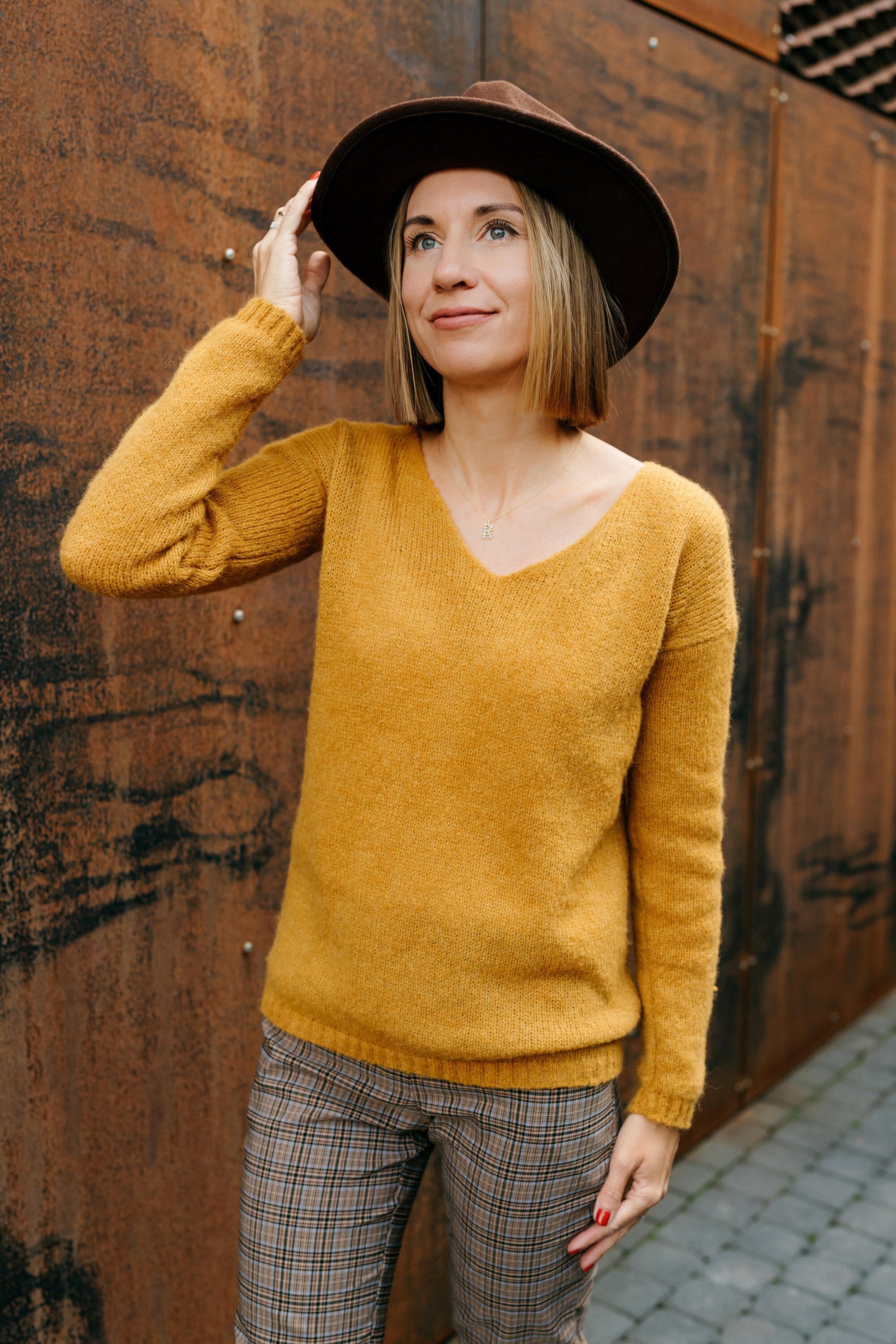 Curry Alpaca Silk Pullover Wedding 