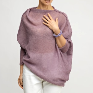 Heather mohair silk poncho, mohair silk cardigan, heather bridal accessories, holiday cardigan, kid silk mohair cape, mohair cocoon poncho