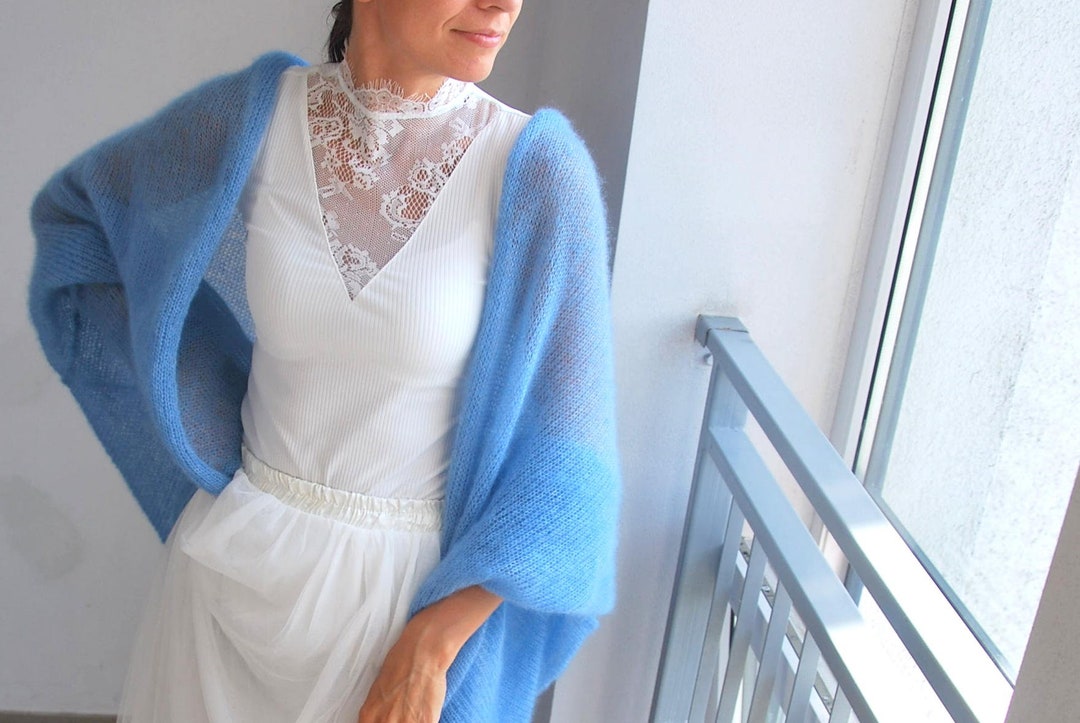 Light Jeans Blue Mohair Silk Cardigan, Blue Bridal Handmade Jacket, Knitted Blue Cardigan, Bridal Soft Mohair Sweater, Drops Kid Silk Cape - Etsy Light Jeans Blue Mohair Silk Cardigan, Blue Bridal Handmade Jacket, Knitted Blue Cardigan, Bridal Soft Mohair Sweater, Drops Kid Silk Cape - Etsy