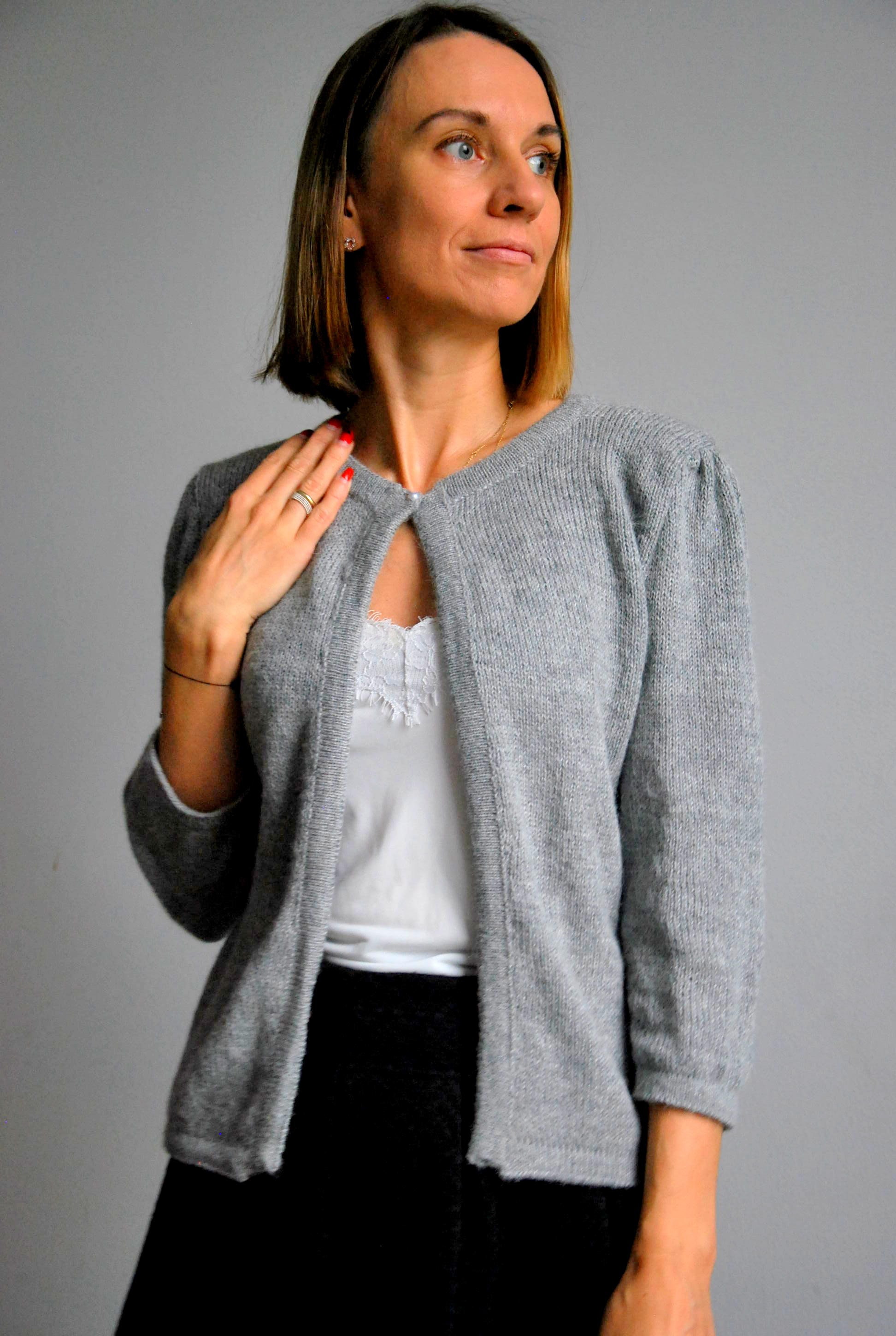 Light Gray Alpaca Jacket Wedding Gray 