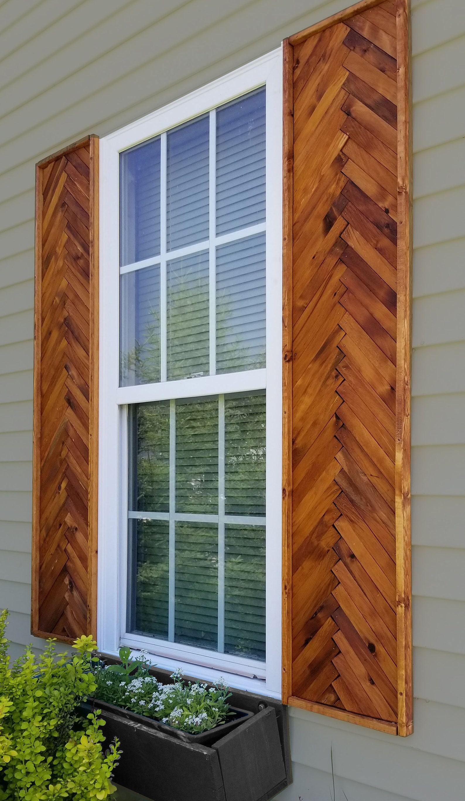 Unfinished Wood Shutters Exterior - 1vmftfa