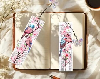 5D Diamond Art | Bird & Blossom Bookmarks