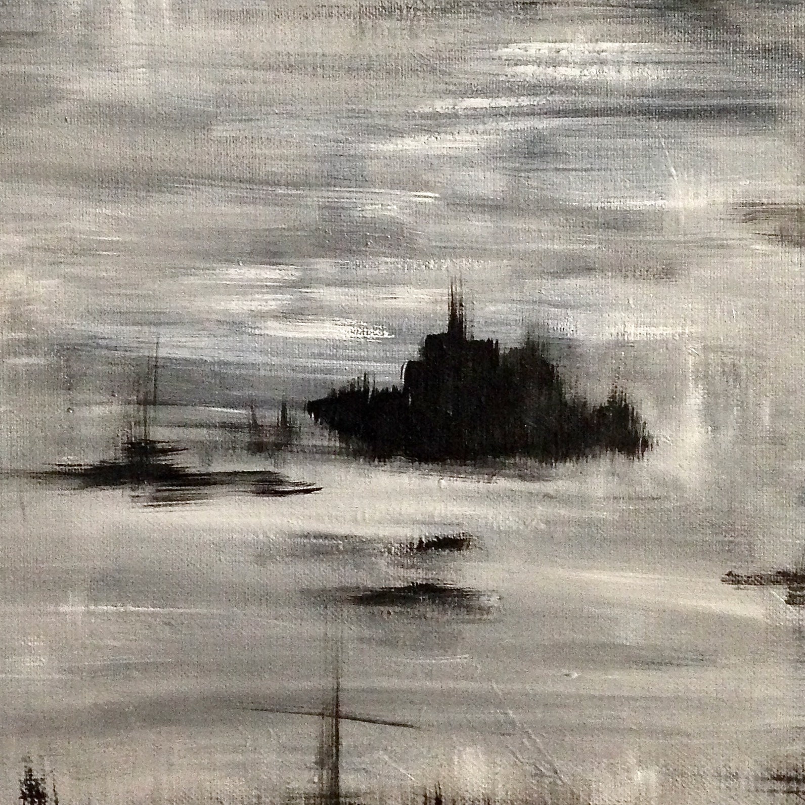 Tableau Peinture Acrylique Hiver