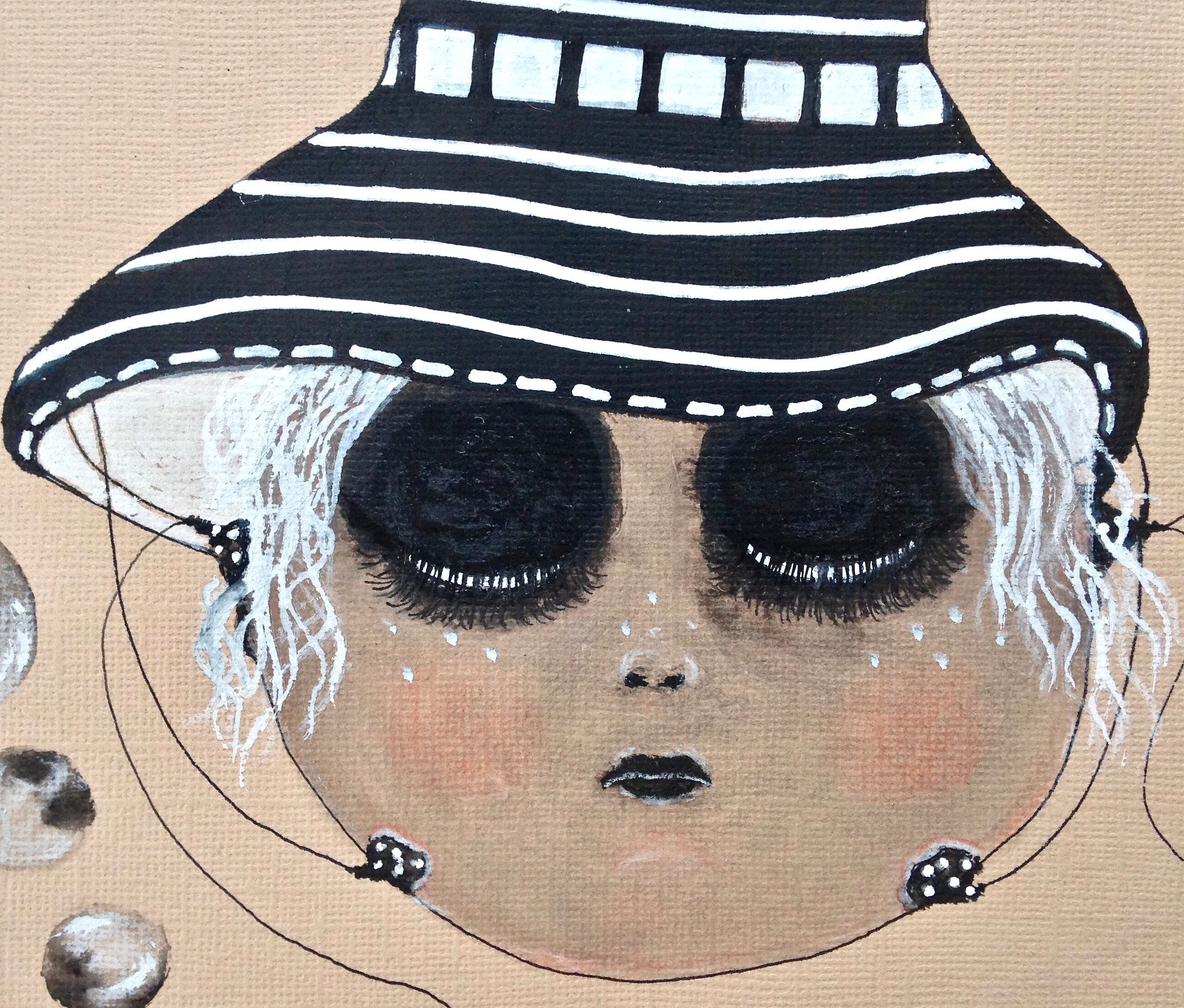 Tableaux Encres et Lavis, Série Falunes Colorée