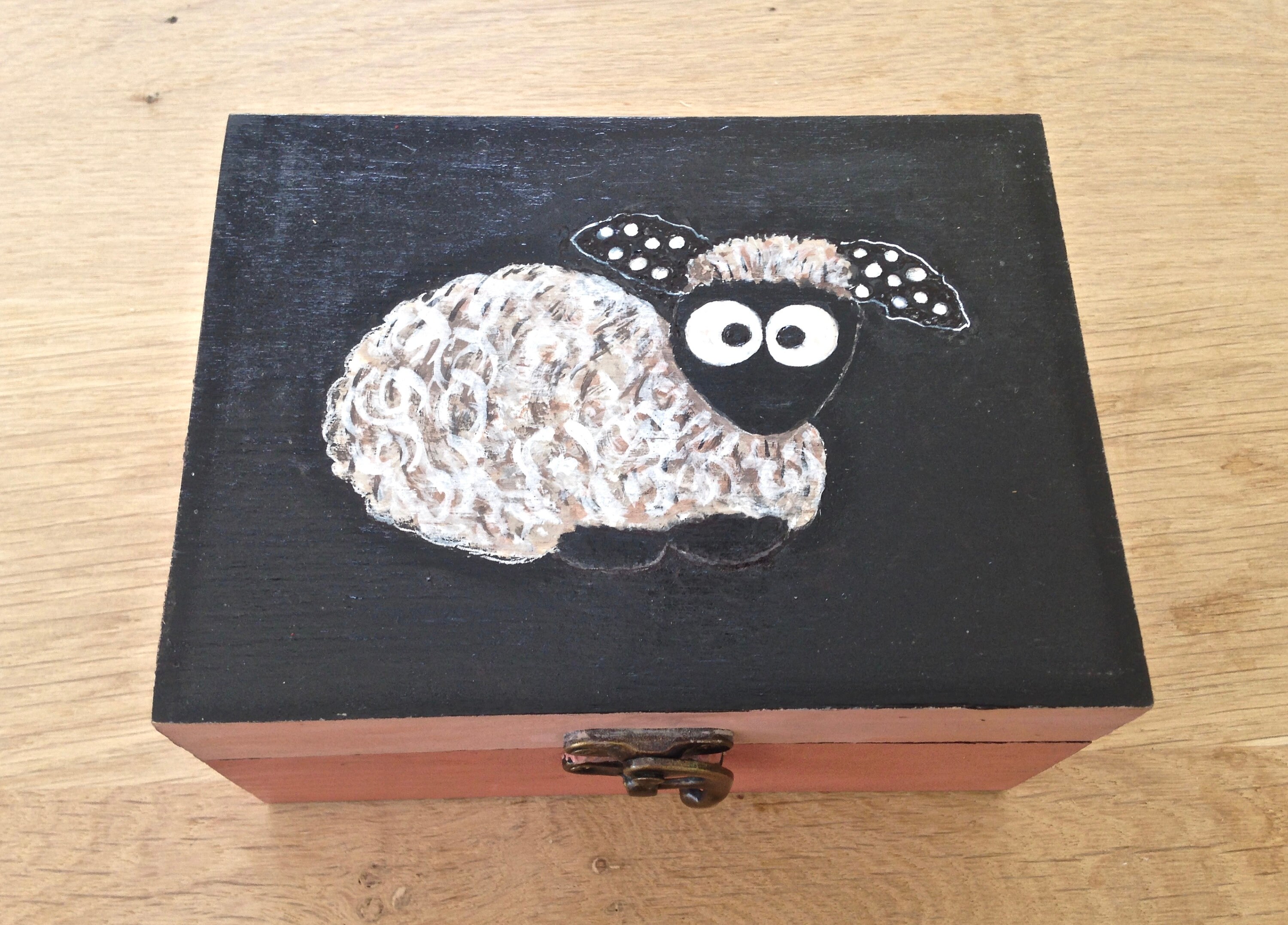 Boites en Bois Poétiques Peintes à La Main