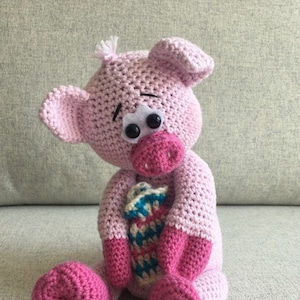 Crochet Pig Amigurumi Pattern - Instant Digital Downloadable Pattern