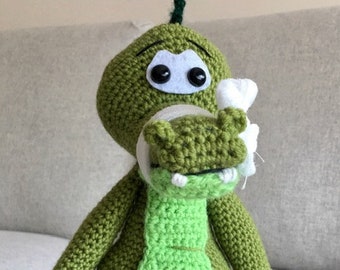 Patrón Amigurumi Cocodrilo A Crochet - Patrón Descargable Digital Instantáneo
